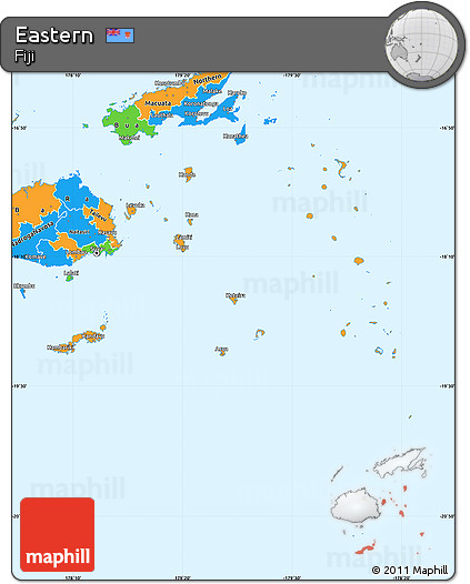 Political Shades Simple Map of Eastern, political outside