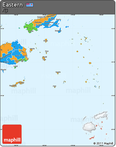 Political Shades Simple Map of Eastern, political outside