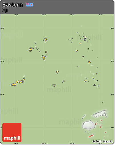 Savanna Style Simple Map of Eastern, cropped outside