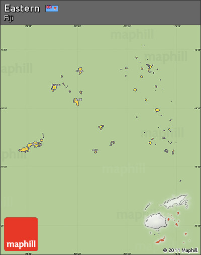 Savanna Style Simple Map of Eastern, cropped outside