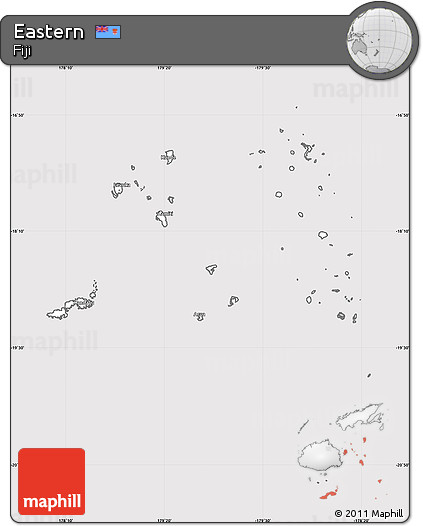Silver Style Simple Map of Eastern, cropped outside
