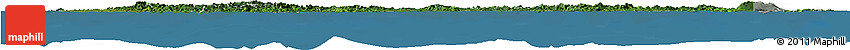 Satellite Horizon Map of Fiji, lighten, semi-desaturated, land only