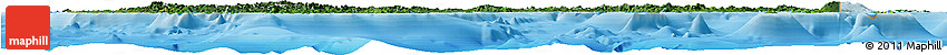 Satellite Horizon Map of Fiji, political outside