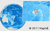 Shaded Relief Location Map of Bua