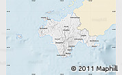 Classic Style Map of Bua, single color outside