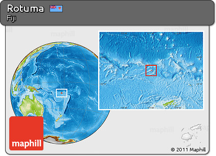 Physical Location Map of Rotuma