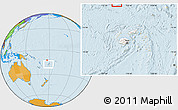 Political Location Map of Rotuma, highlighted country, within the entire country