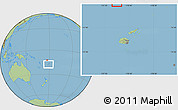 Savanna Style Location Map of Rotuma, within the entire country