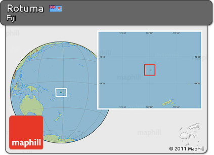Savanna Style Location Map of Rotuma