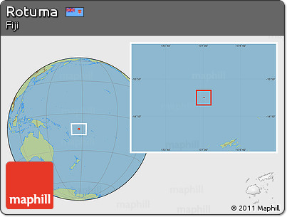 Savanna Style Location Map of Rotuma