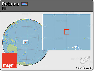 Savanna Style Location Map of Rotuma, highlighted country