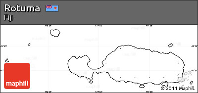 Blank Simple Map of Rotuma, cropped outside, no labels