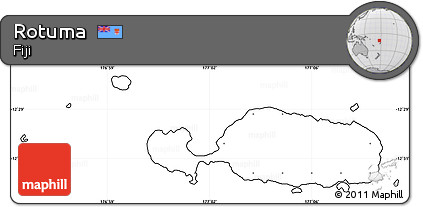 Blank Simple Map of Rotuma, cropped outside, no labels