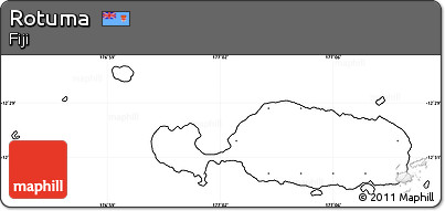 Blank Simple Map of Rotuma, cropped outside, no labels