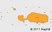 Political Simple Map of Rotuma, cropped outside