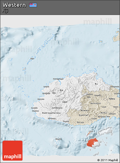 Classic Style 3D Map of Western