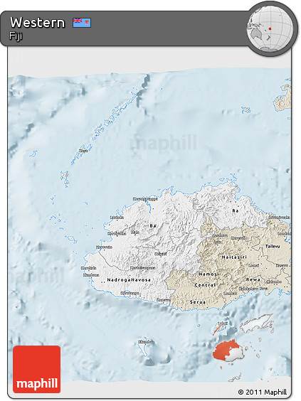 Classic Style 3D Map of Western