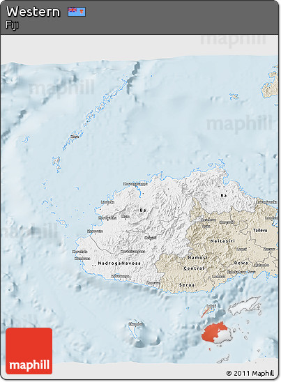 Classic Style 3D Map of Western