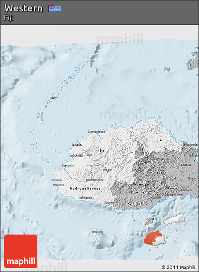 Gray 3D Map of Western
