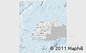 Gray 3D Map of Western, single color outside