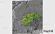 Satellite 3D Map of Western, desaturated