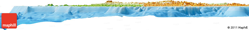 Physical Horizon Map of Western, political shades outside
