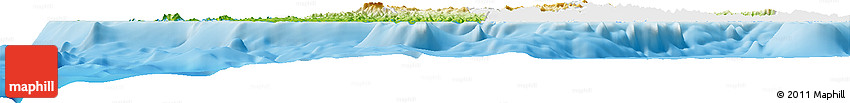 Physical Horizon Map of Western, single color outside
