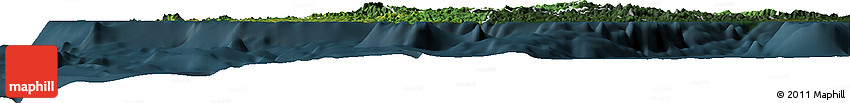 Satellite Horizon Map of Western, darken