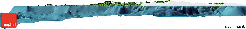 Satellite Horizon Map of Western, single color outside