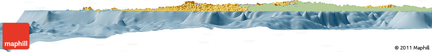 Savanna Style Horizon Map of Western, single color outside