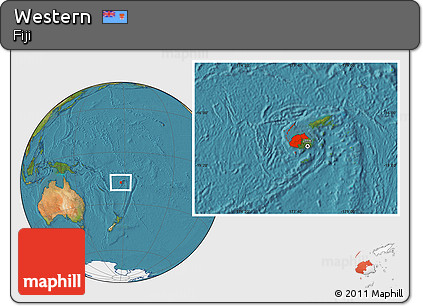 Satellite Location Map of Western