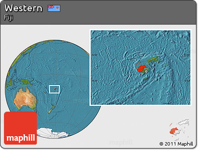 Satellite Location Map of Western