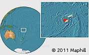 Satellite Location Map of Western, highlighted country
