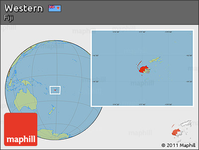 Savanna Style Location Map of Western
