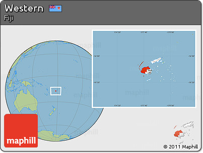 Savanna Style Location Map of Western, highlighted country