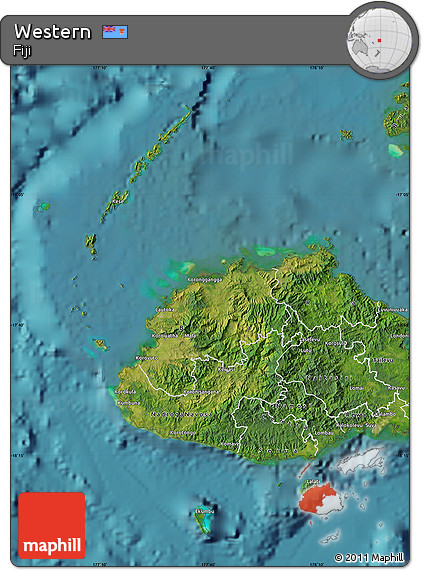 Satellite Map of Western