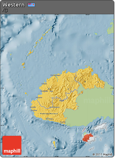 Savanna Style Map of Western, single color outside