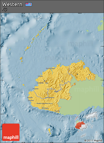 Savanna Style Map of Western, single color outside