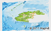 Physical Panoramic Map of Western, single color outside