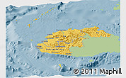 Savanna Style Panoramic Map of Western, single color outside