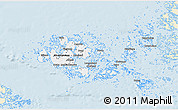 Classic Style 3D Map of Ahvenanmaa, single color outside