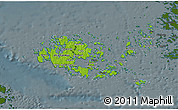 Physical 3D Map of Ahvenanmaa, darken