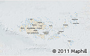 Shaded Relief 3D Map of Ahvenanmaa, lighten, semi-desaturated