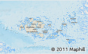 Shaded Relief 3D Map of Ahvenanmaa, single color outside