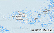 Silver Style 3D Map of Ahvenanmaa
