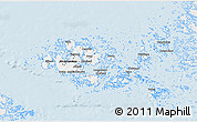 Silver Style 3D Map of Ahvenanmaa, single color outside