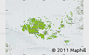 Physical Map of Ahvenanmaa, lighten, semi-desaturated