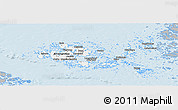 Gray Panoramic Map of Ahvenanmaa, single color outside