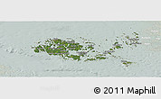 Satellite Panoramic Map of Ahvenanmaa, lighten