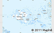 Classic Style Simple Map of Ahvenanmaa, single color outside